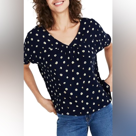 Madewell v-neck top - Picture 1 of 4